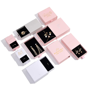 Custom Luxury Rigid Paperboard Jewelry and Watch Drawer Gift Box Handmade Finish for Necklaces Earrings Bracelets Rings - Product Image 1