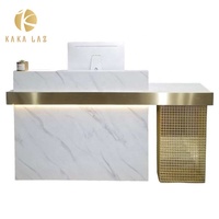 Table de réception lumineuse led, bureau pour salon