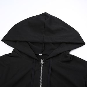 Chaqueta de manga larga con cremallera Abrigo Mujeres Crop Tops Estilo de otoño Chaquetas Casuales - Product Image 4