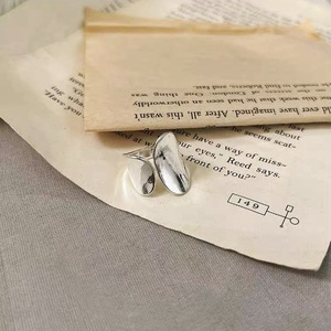 S925 Sterling Silver <b>Ring</b> Geometric <b>Open</b> Design For Women Everyday Wear - Product Image 3