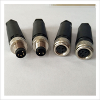 Connecteur de capteur M12 3 broches 4 broches 5 broches 8 broches Femelle Mâle Câble Connecteur droit IP67