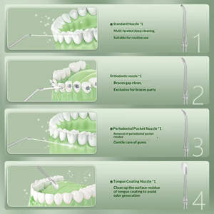 Hydropulseur électrique portable et étanche pour nettoyage dentaire professionnel, rechargeable pour la maison, l'extérieur et l'hôtel - Product Image 4
