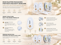 Emballage sous blister cosmétique brillant pour aliments, formage-remplissage-scellage automatisé, unité scellée indépendante, échantillon de masque anti-humidité et anti-taches, lotion