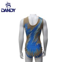 Dandy Nouveau design Spandex Gymnastique Danse sans manches Gymnastique rythmique Justaucorps pour filles