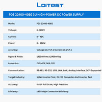 Fuente de Alimentación CC Variable de Alto Voltaje PDS 22400-40EG 2400V 40A, Fuente de Alimentación Programable para Pruebas de Rendimiento de Convertidores CC