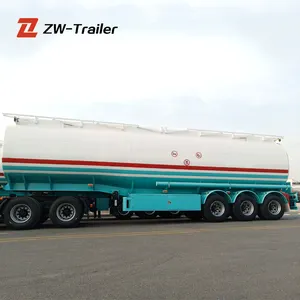 ZW-tanque de transporte de Gas glp, remolque diésel, tanque de combustible, 3 ejes, 60cbm, 42000, 45000 litros, precio de fábrica