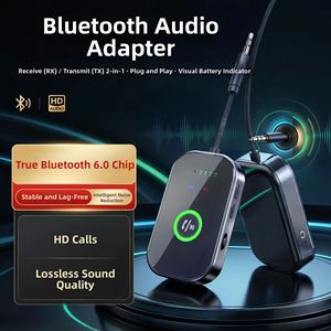Adaptador <span class=keywords><strong>de</strong></span> <span class=keywords><strong>Audio</strong></span> Bluetooth 6.0 2 en 1, Transmisor y <span class=keywords><strong>Receptor</strong></span>, Certificado CE ROHS, 10 Horas <span class=keywords><strong>de</strong></span> Duración <span class=keywords><strong>de</strong></span> Batería, <span class=keywords><strong>para</strong></span> TV, <span class=keywords><strong>Auto</strong></span>, Altavoces, Auriculares, 1 Año <span class=keywords><strong>de</strong></span> Garantía - Product Image 3
