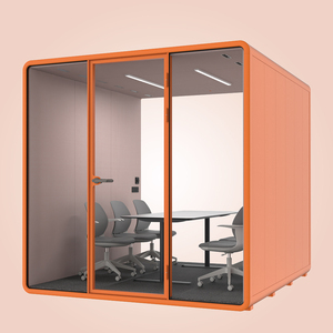 Cabines de bureau acoustiques, cabine de réunion insonorisée 30db(5)+- Cabines de travail insonorisées avec structure en aluminium insonorisée, mobiles - Product Image 1