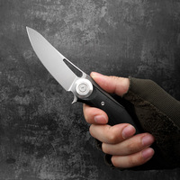 HWZ-16 nouvelles ventes Camping en plein air survie chasse G10 poignée D2 acier foncé Portable couteaux de poche couteau pliant