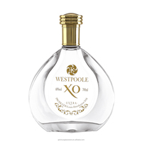 Großhandel Leere 750ml Weihnachtsbaum-förmige Glasflasche für Wein, Wodka, Brandy, Gin, Spirituosen und Likör mit Korkverschluss