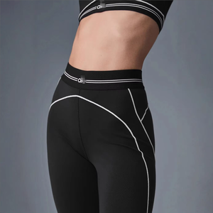 Conjunto Deportivo Casual de Dos Piezas para Mujer, Transpirable, de Spandex/Nylon, con Letras, para <span class=keywords><strong>Yoga</strong></span>, Entrenamiento, Pilates, Verano, Marca <span class=keywords><strong>ALO</strong></span> - Product Image 2