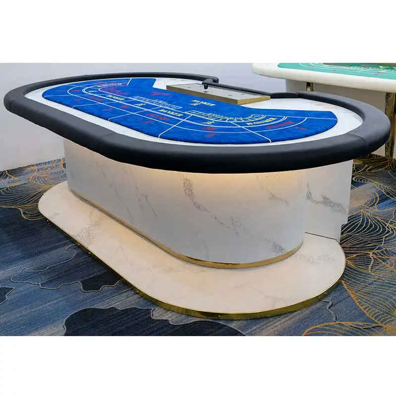 Grandes descontos mármore casinho profissional baccarat poker tables mármore pôquer tabelas para venda