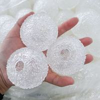 Coque de boule vide en laine irrégulière pour la fabrication de jouets de décompression souples, jouet à presser en TPR fait main DIY