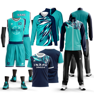 Uniformes de Basquete Personalizáveis com Design Respirável e Opção de Tamanho Plus Apresentando Nome da Equipe - Product Image 1