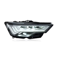 2019-2023 A6 Far Grubuna Uygun Modifiye C8 Alçak Profil Beş Çubuklu LED Matrix Akışlı Lamba