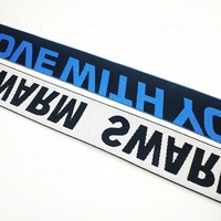 Logo personnalisé Motif Élastique Jacquard Coton Nylon Polyester Sangle Ruban avec Logo