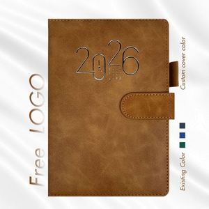 Agenda Custom Logo A5 Diary Plastic Silk Screen Printed Cost-Effective Business Planner Notebook Hardcover Journal Set <b>Gift</b> - Product Image 4