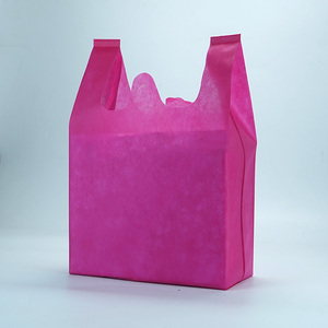Sac en tissu non tissé écologique et économique avec matériaux recyclés, sac de courses jetable personnalisé en PE pour supermarchés et expositions - Product Image 3