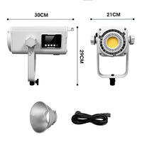 Équipements d'éclairage vidéo pour photographie professionnelle 600W 60000lm, prise de vue en direct, éclairage photographique 2700-6500K ZR-600BI
