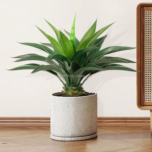 2FT Grand <span class=keywords><strong>Faux</strong></span> Aloe Vera Plantes D'intérieur avec <span class=keywords><strong>Faux</strong></span> Herbe <span class=keywords><strong>Faux</strong></span> Plancher Plante Artificielle Couronne Orchidée Plante pour Porche Patio Décor - Product Image 5