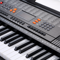 Teclado Electrónico HUASHENG de 54 Teclas, Pantalla LED, 128 Ritmos, Función de Enseñanza, Instrumento Musical, Regalo para Niños Principiantes