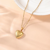 Medallón con Foto, Corazón Cuadrado, Islam Musulmán Árabe, Alá, Colgante de Acero Inoxidable, Joyería de Moda, Collar para Mujer, Venta al por Mayor