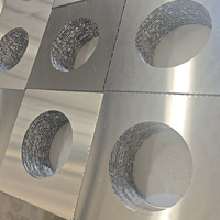 Panneau de cloison en nid d'abeille en aluminium, panneau mural léger pour systèmes d'intérieur modulaires