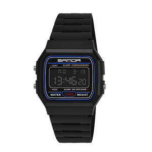 Montre-bracelet en <span class=keywords><strong>silicone</strong></span> coloré pour hommes, accessoire numérique led de sport, vente en gros en chine, - Product Image 3