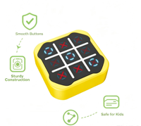 Jeu électronique portable Tic Tac Toe, multi-modes, défi de mémoire, jouet éducatif de voyage, jeu de puzzle pour enfants