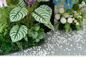 Fleurs artificielles en soie faites à la main <span class=keywords><strong>Monet</strong></span> Garden pour aménagement paysager, décoration, accessoires d'affichage commercial - Product Image 6