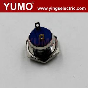 زر ضغط دائري مسطح JS16F بقطر 16 مم، مؤقت، 1NO، 12 فولت، نحاسي، مضيء، مع غطاء واقي، حاصل على شهادتي CE وROHS - Product Image 4