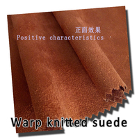 Tissu en faux daim 100% polyester pour chaussures et dos de chaussures en cuir
