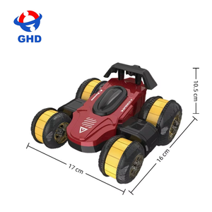 Voiture de drift électrique RC 2,4 GHz bleue, voiture de cascades à 360°, 4 canaux, prête à l'emploi, télécommande, lumières, câble USB, portée 40 m - Product Image 4