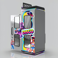 Cabina de Fotos Profesional DSLR con Temática Vintage de Discoteca, con Impresora Automática, para Alquiler en Fiestas y Bodas