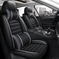 Housses de siège de voiture en cuir, couvre-siège de luxe, matériaux bruts, sans couture