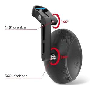 Nouveaux rétroviseurs latéraux universels E-mark pour <span class=keywords><strong>moto</strong></span>, en alliage d'aluminium, avec lentille HD anti-distorsion, remplacement pour scooter/<span class=keywords><strong>moto</strong></span> tout-terrain - Product Image 4