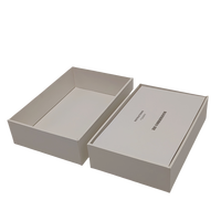 Boîtes rigides en carton recyclé personnalisées Sunny Packaging SV-GB-041A avec doublure en mousse EVA, revêtement UV, couvercles rectangulaires, logo sur le dessous