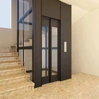 Ticari/Konut Tipi Çekişli 1-10 Katlı Elektrikli Panoramik Ev Villa Asansörü 630kg 800kg Ev Tipi Yolcu Asansörleri