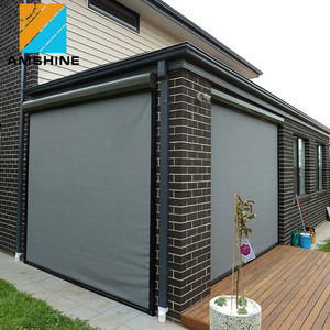 Ngoài trời Windproof không thấm nước Zip theo dõi cửa sổ điện Shades màn lăn mù có thể thu vào pergola màn hình - Product Image 4