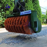 Petite balayeuse hydraulique Ligong avec boîte amovible, collecteur de poussière pour les travaux d'aménagement paysager