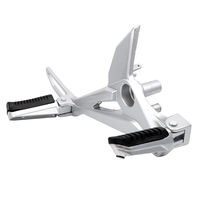 Support de pédale triangulaire droit, supports de plaque monobloc en aluminium forgé, surface polie, composants de simulation de course SKZ DJ003