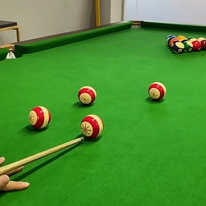 Bola de <span class=keywords><strong>billar</strong></span> de resina blanca y roja, artefacto de entrenamiento de práctica - Product Image 2