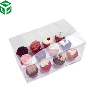 Boîte plate transparente en PVC, boîte pliable d'emballage en acétate
