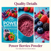 SYC BIO Mélange de baies et de graines naturelles Formule de soutien immunitaire pour adultes 150g 30 portions Smoothies en vrac