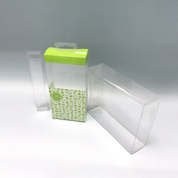 Fabricant de boîte pliante en plastique PVC PET transparente personnalisée boîte d'emballage en plastique personnalisable