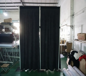 Adjustable Pipe and Drape <b>Backdrop</b> <b>Stand</b> with Black Fabric Minimalist Design for Decoration - Product Image 6