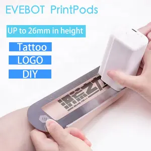 EVEBOT PrintPods 모든 표면 휴대용 프린터 미니 날짜 바코드 잉크젯 프린터 2024 혁신적인 제품 핸드 헬드 로고 프린터