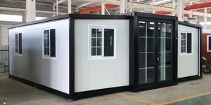 Nouveau <span class=keywords><strong>produit</strong></span> Paraguay 2 étages mini bureau extensible Oem bas prix capsule préfabriquée mobile pliable maison conteneur maison - Product Image 2