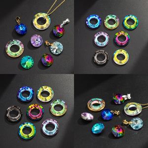 NANTONG Colorful Glass Angel Rings <b>Large</b> Hole <b>Beads</b> For DIY Jewelry Necklace Bracelet Pendant Making Supplies - Product Image 3