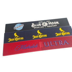 Customizable Rubber Bar Mat PVC <b>Silicone</b> Spill Mat Bar Runner Pub Rail Mat Drip Tray Non Slip Countertop <b>Pad</b> with Logo - Product Image 6